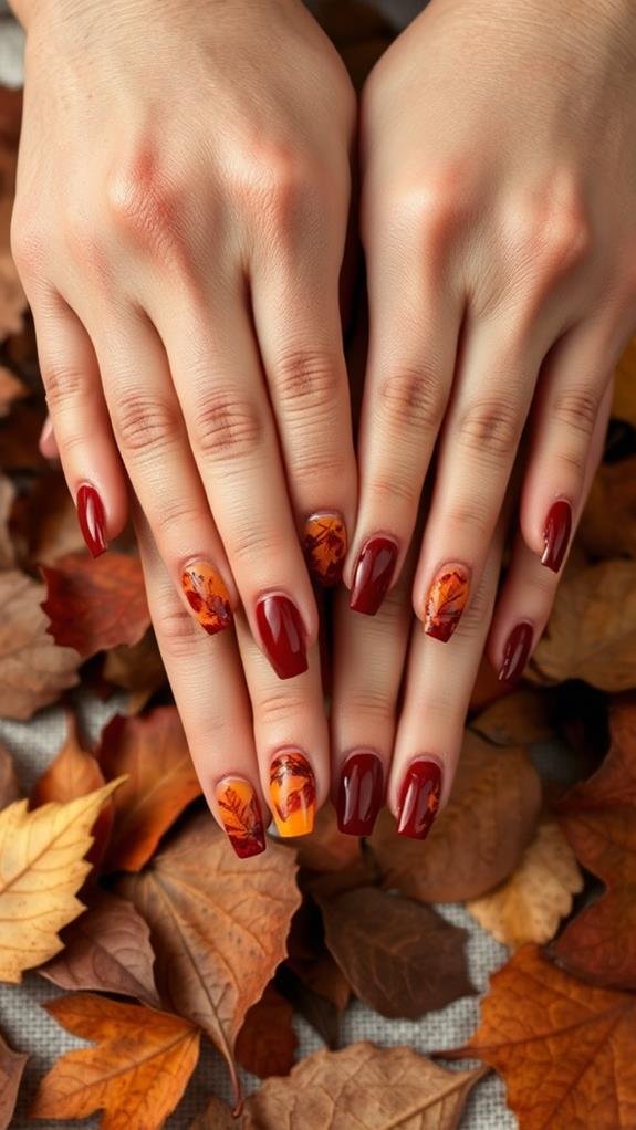 nature inspired nail design