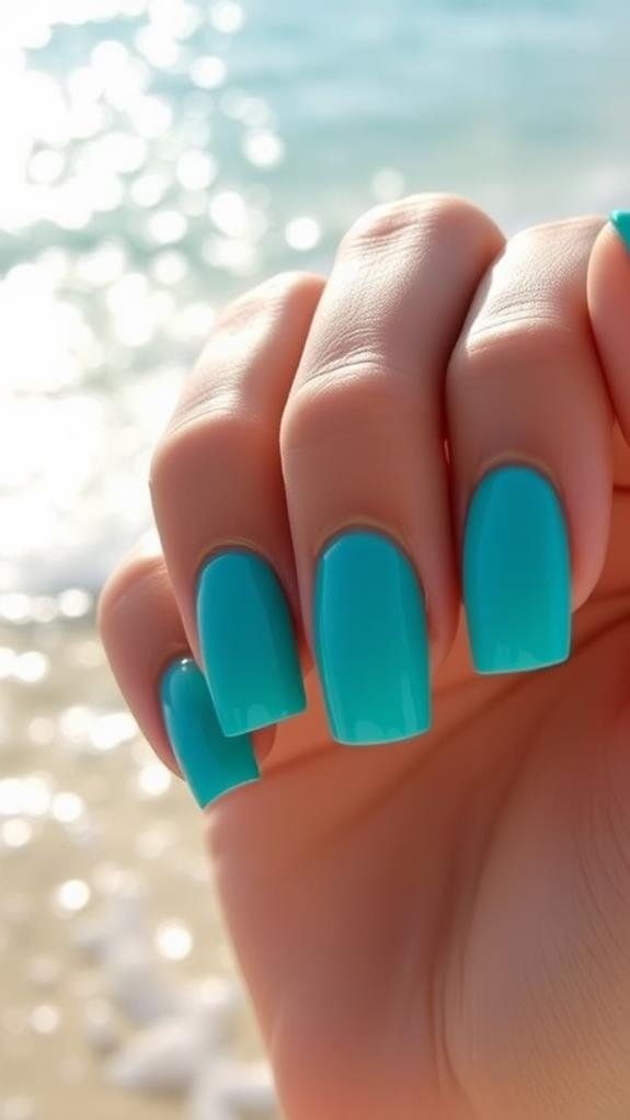 vibrant aqua color choice